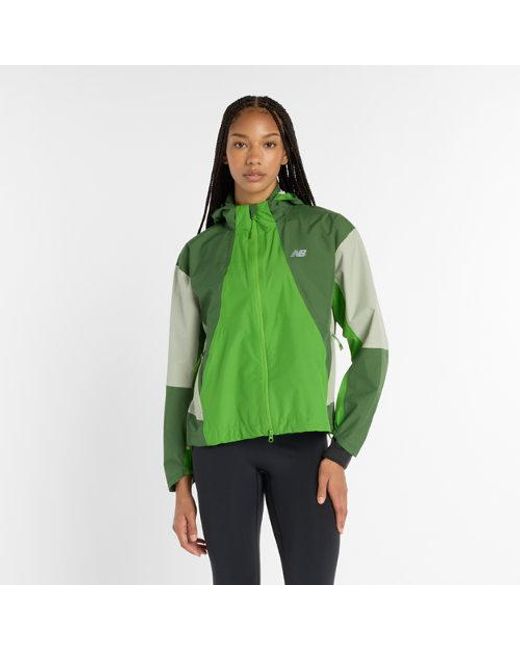 New Balance Green Better Run Waterproof Jacket