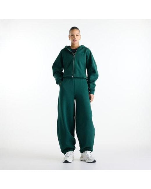 New Balance Green Athletics Crafted Fleece Full Zip