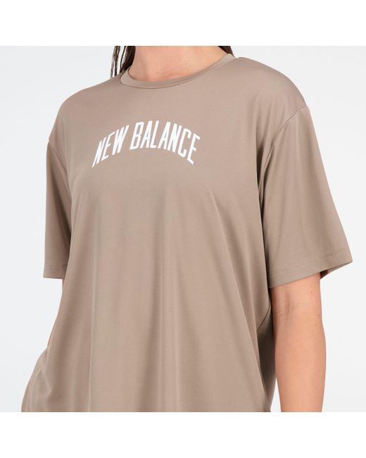 New Balance Brown Athletics Remastered Cotton Jersey Boxy T-shirt In Blue
