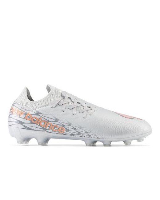 New Balance White Furon V7 Destroy Ag In Grey/brown Synthetic