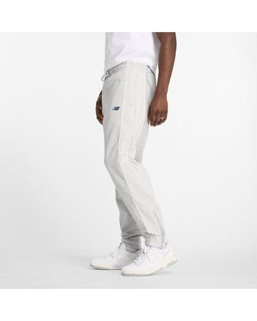 New Balance Gray Hoops Sweatpant for men