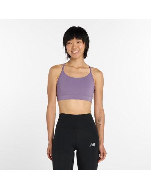 New Balance Purple Nb Essential Yoga Bra