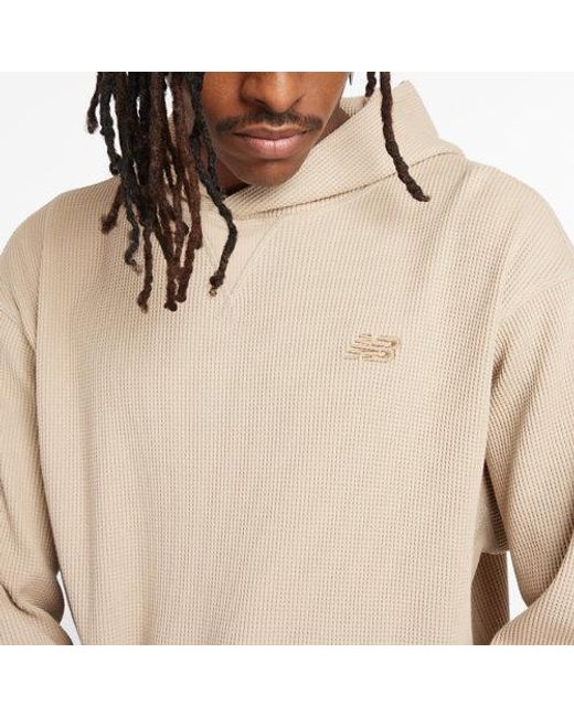 New Balance Natural Waffle Knit Hoodie for men