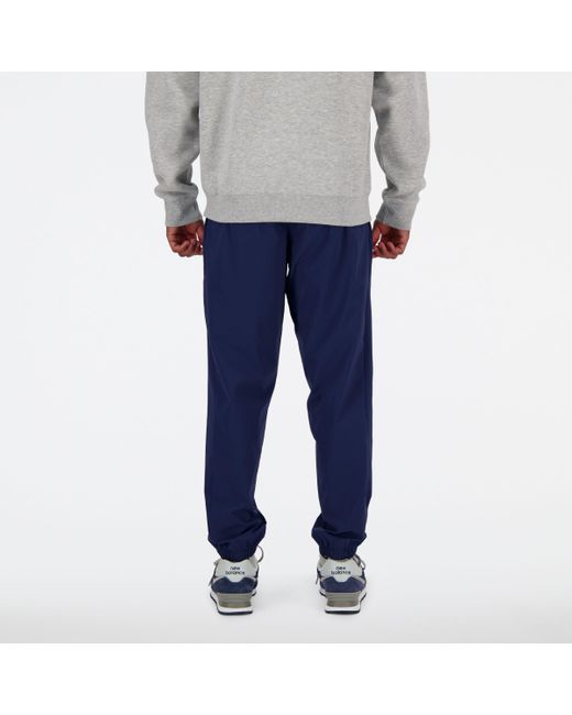New Balance Athletics Stretch Woven jogger In Blue Nylon Woven for men