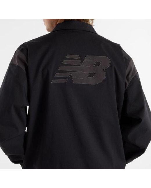 New Balance Black Athletics Varsity Jacket for men
