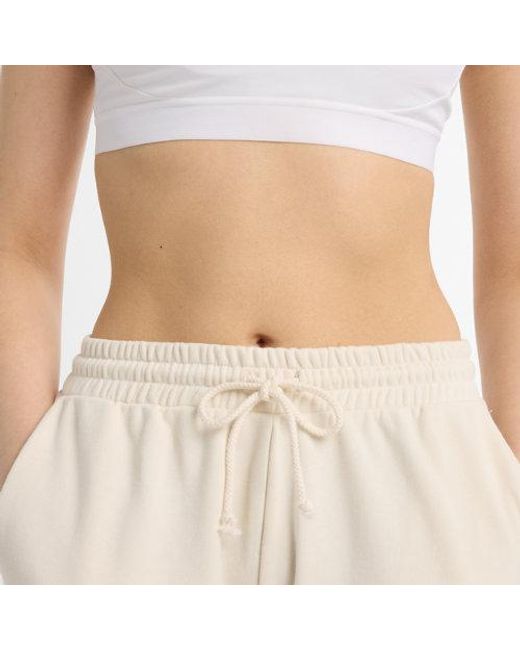Femme Coastal Fleece Pant En, Poly Knit, Taille New Balance en coloris White