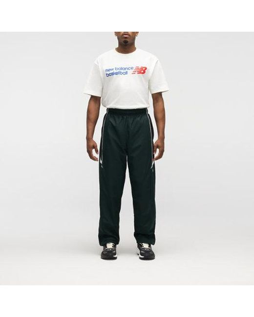 New Balance Green Basketball Windbreaker Pant for men