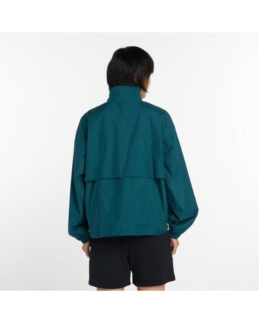 New Balance Green Trackside Woven Jacket