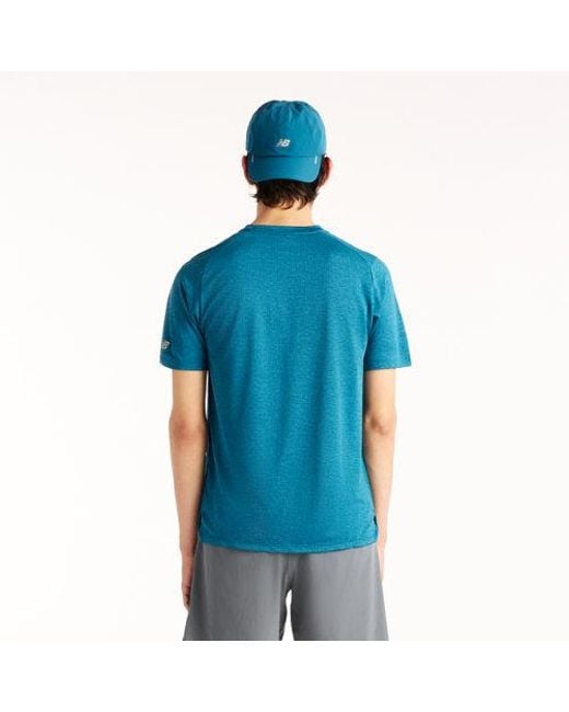 New Balance Blue Rc Essential Graphic T-Shirt V2 for men