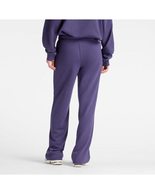 New Balance Purple Graphic Wide Leg Jogger