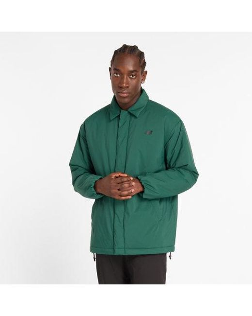 New Balance Green Coaches Jacket for men