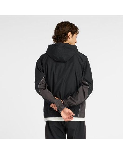 New Balance Black Trackside Woven Jacket for men