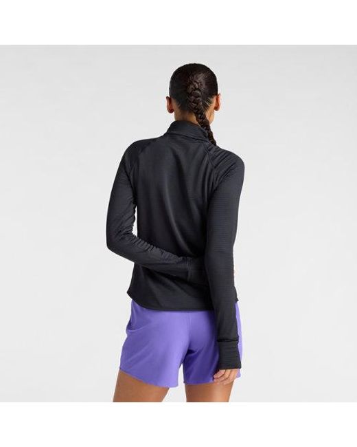 New Balance Blue London Edition Rc Essential Heat Grid Half Zip Ldn