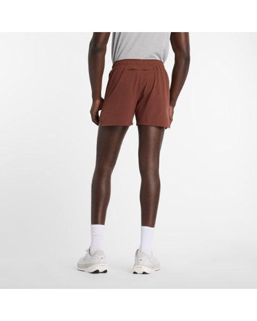 New Balance Brown Rc Short 5" for men