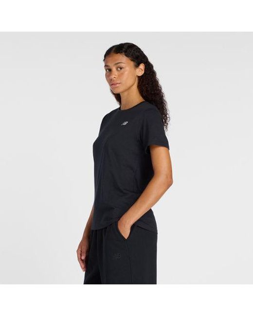 New Balance Black Sport Essentials Heathertech T-shirt