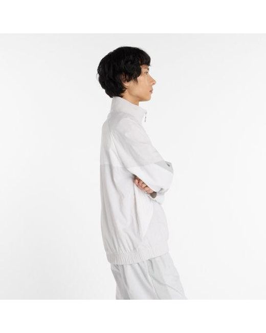 New Balance White Achieve Jacket for men