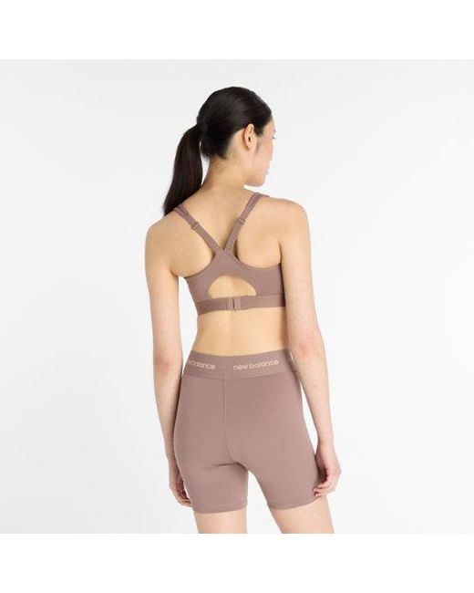 New Balance Brown Damen Nb Essential Run Bra