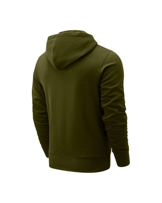 New Balance Nb Classic Core Full Zipper In Green Cotton for men