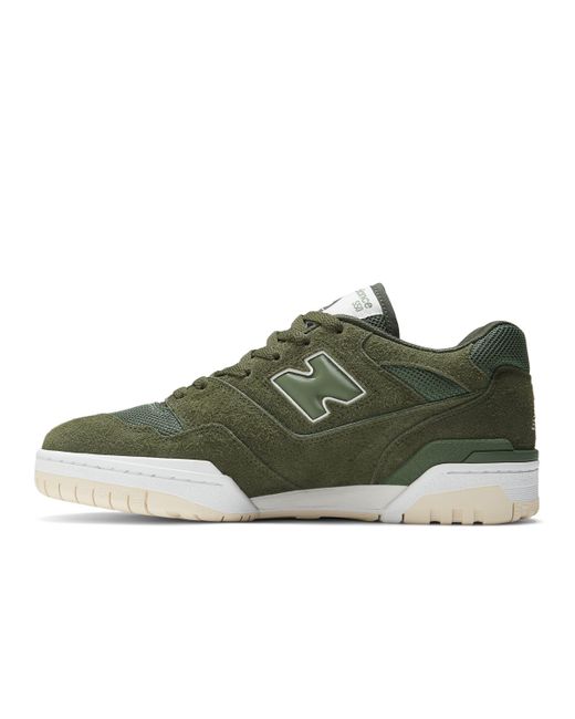 New Balance 550 In Green/beige Leather