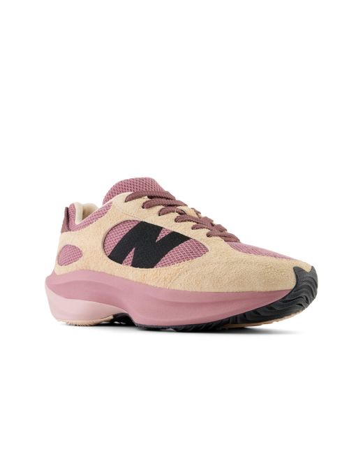 New Balance Pink Wrpd Runner In Suede/mesh