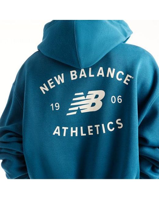 New Balance Blue Trackside Fleece Full Zip