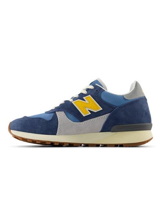 U475, Pelle Scamosciata/Rete, Taglia di New Balance in Blue