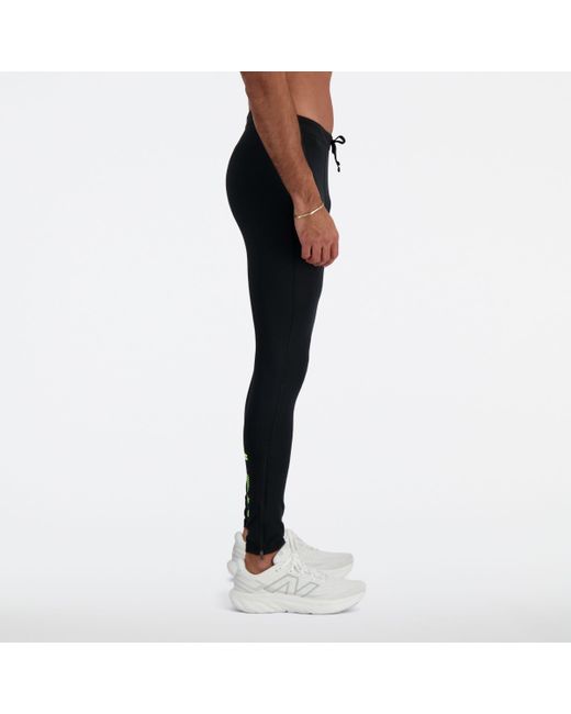 New Balance London Edition Run Tight In Black Poly Knit for men