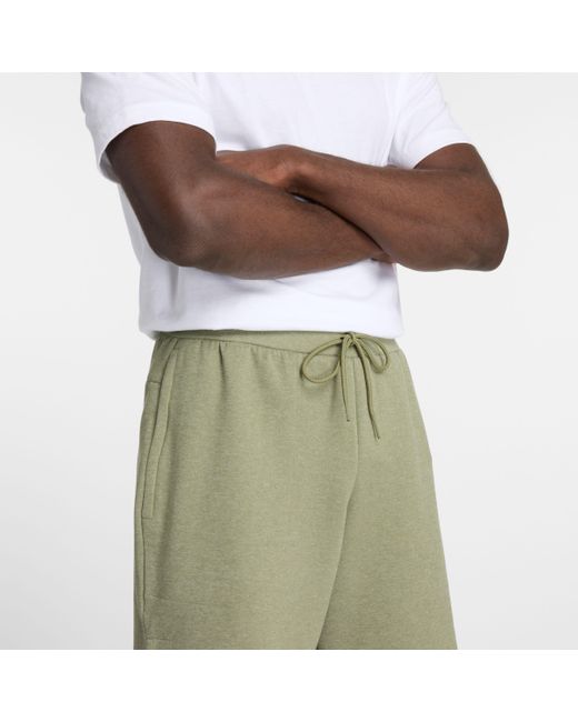 New Balance Tech Knit Short 7" In Green Poly Knit for men