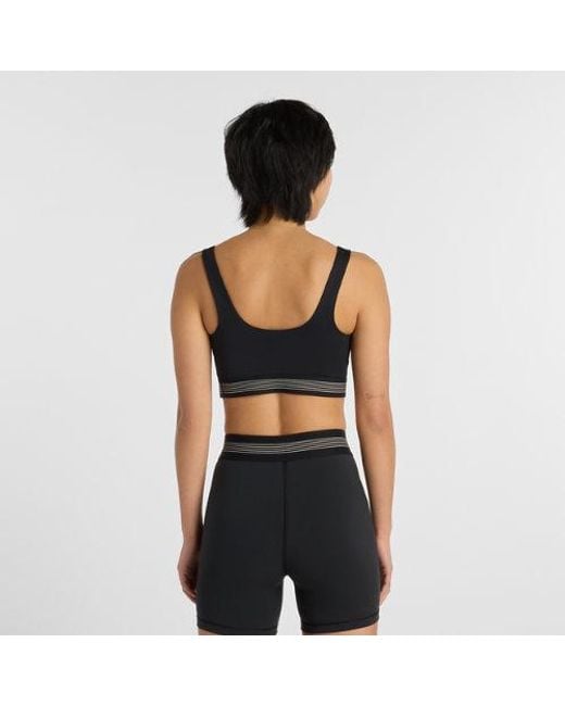 New Balance Black Ac Train Bra
