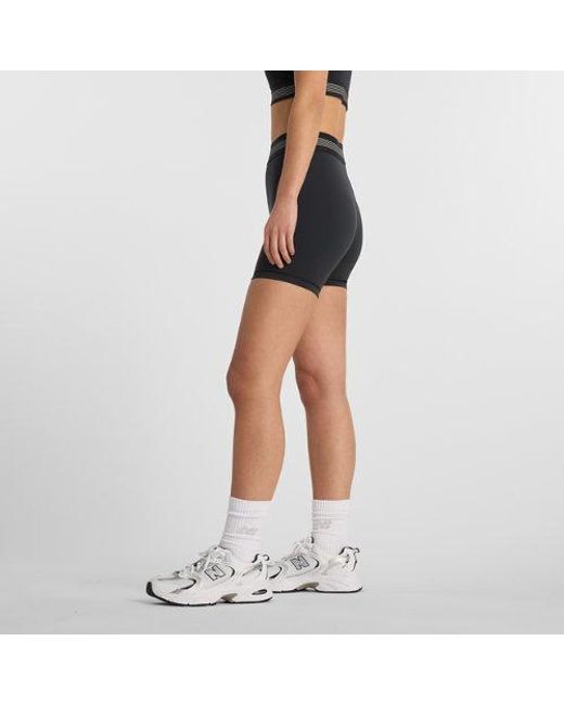 New Balance Blue Ac Fitted Short 5"