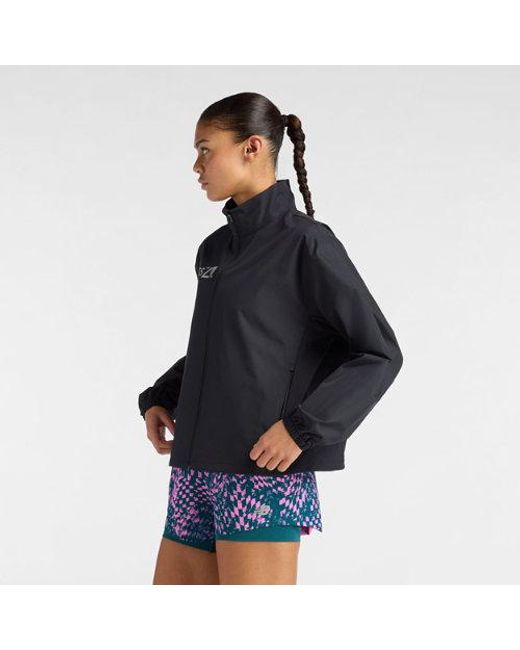 New Balance Black London Edition Fast Days Run Jacket