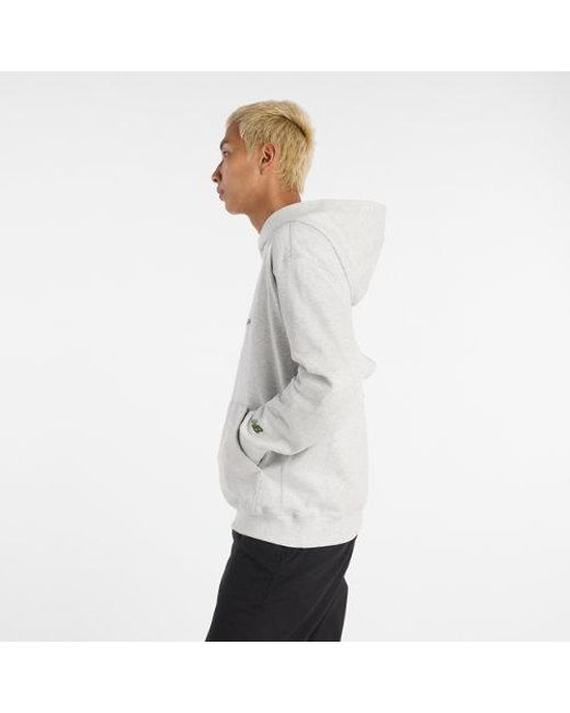 New Balance Gray Athletics Signature Hoodie for men