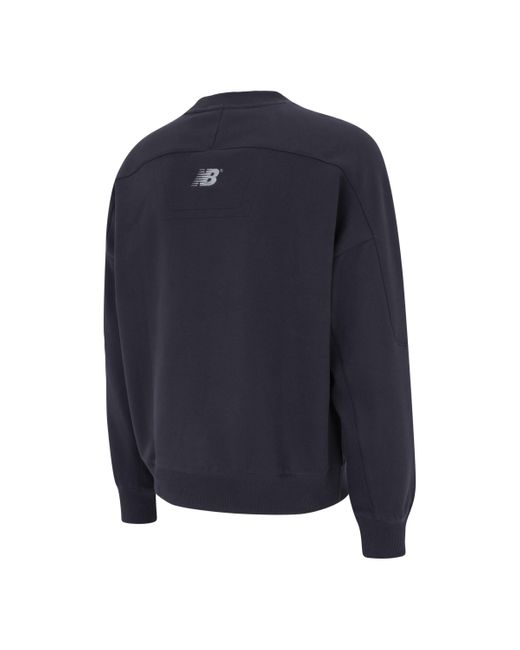 New Balance Blue Archive French Terry Crewneck In Cotton for men