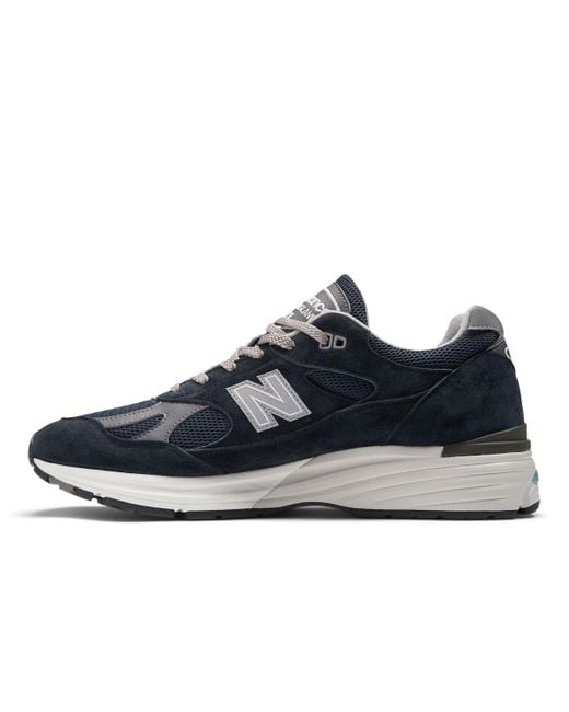 New Balance Made In Uk 991v2 In Blue/grey Suede/mesh