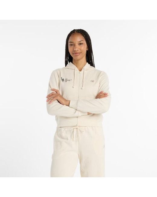 New Balance Natural Nyc Marathon Coastal Fleece Full Zip