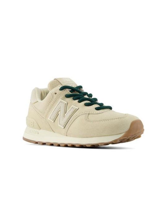 New Balance White 574