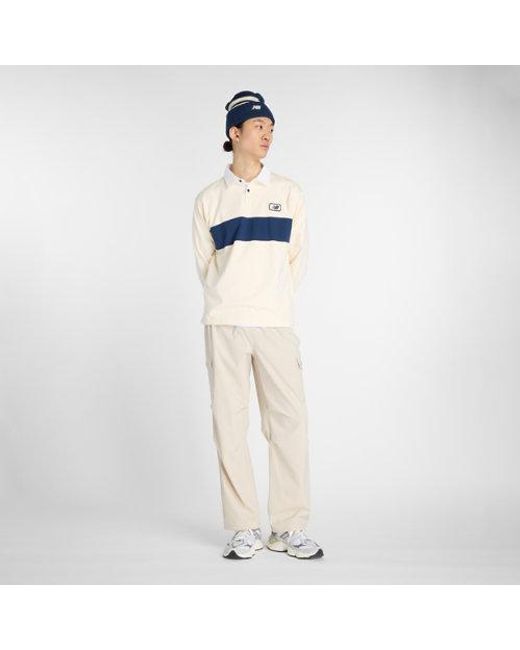 New Balance Blue Rugby Shirt for men