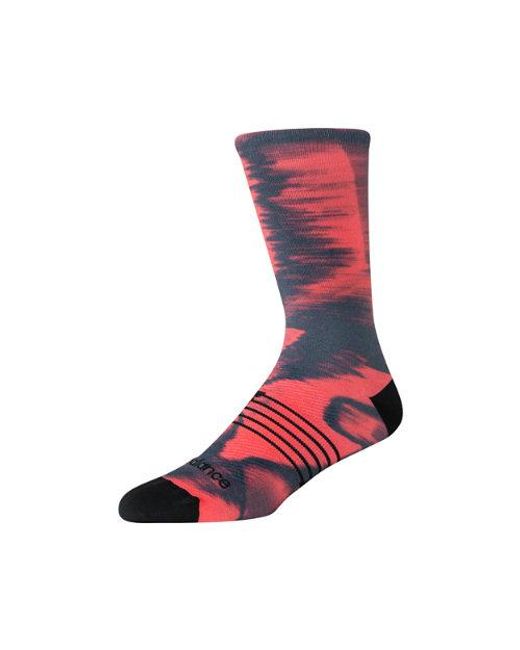 Pro Run Crew Socks 1 Pair di New Balance in Red