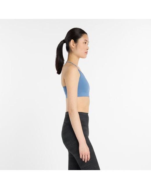 New Balance Blue Nb Essential Yoga Bra