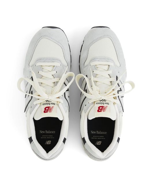 New Balance White Made in usa 996 in grau/schwarz