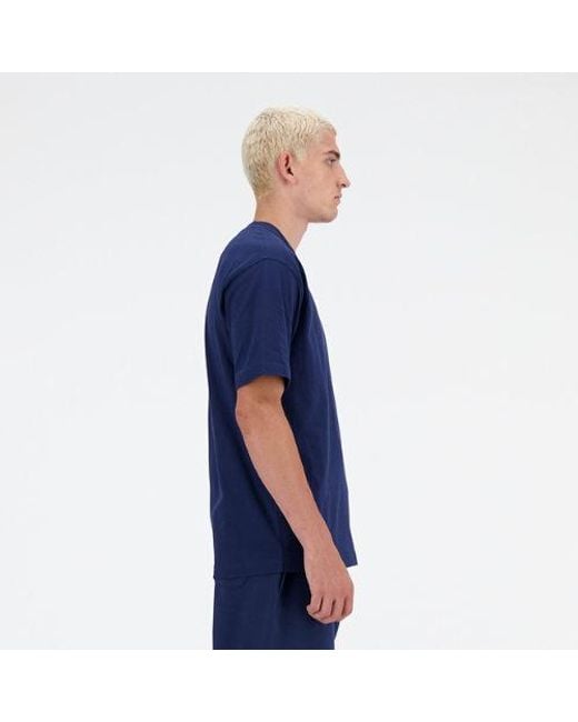New Balance Blue Sport Essentials Logo T-shirt for men