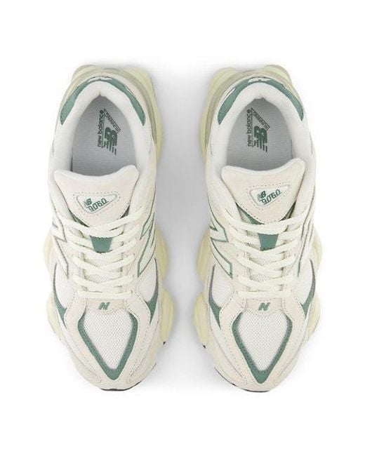 9060 En, Gamuza/Malla, Talla New Balance de color White