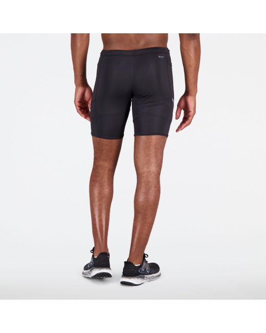 New Balance Q Speed 9 Inch 1/2 Tight In Black Poly Knit for men