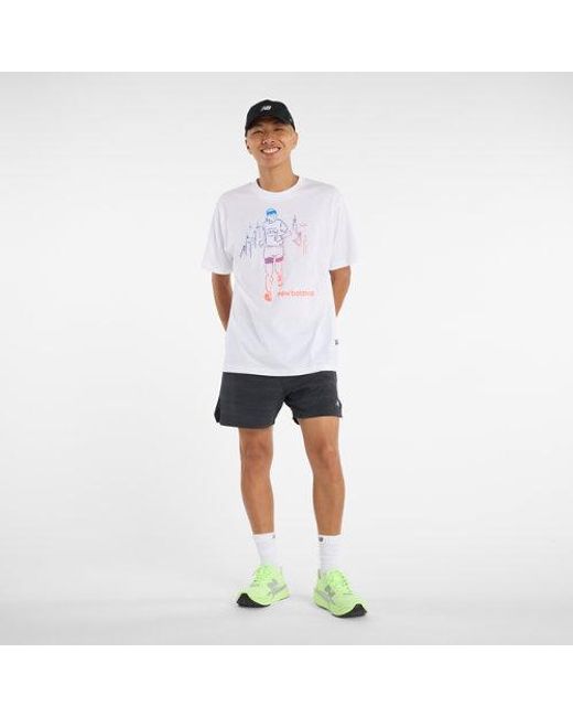 Uomo Rc Reflective Short 5" Politessuto, Taglia di New Balance in Blue da Uomo
