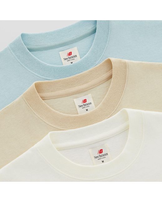 New Balance Made in usa core t-shirt in braun in Blue für Herren