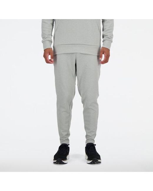 New Balance Gray Tech Knit Pant for men