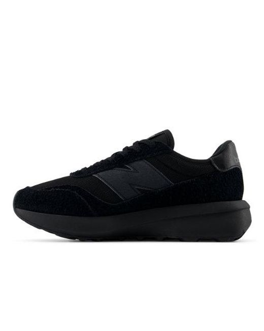 370, Pelle Scamosciata/Rete, Taglia di New Balance in Black