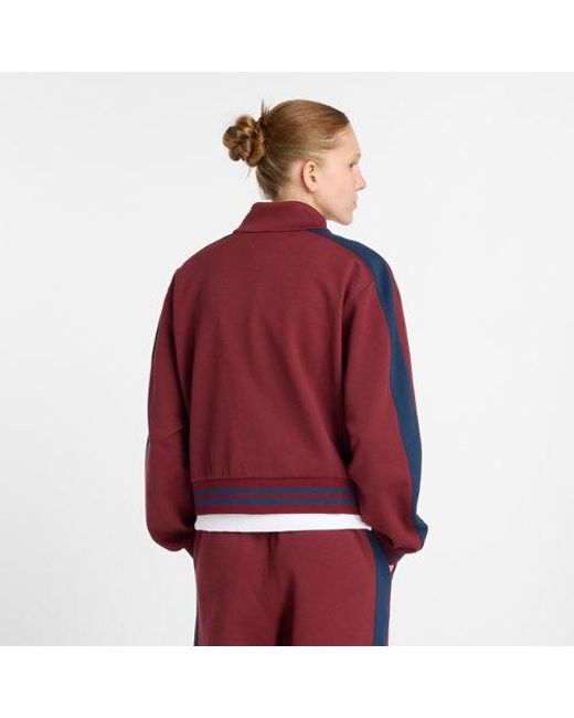 New Balance Red Post Season Pique Track Jacket