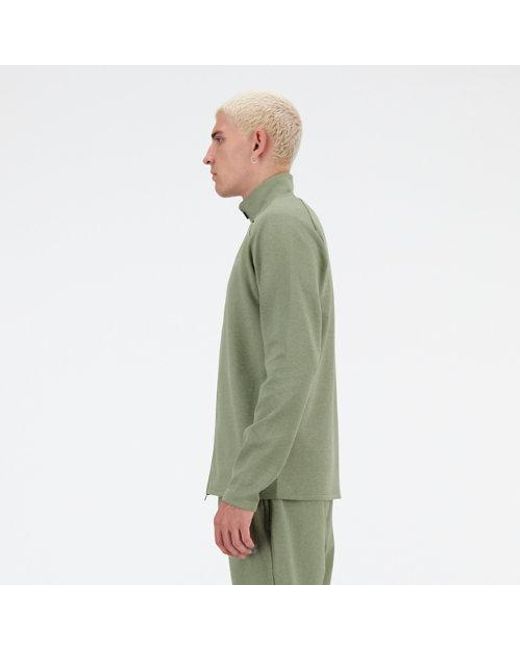 New Balance Green Tech Knit Full Zip for men