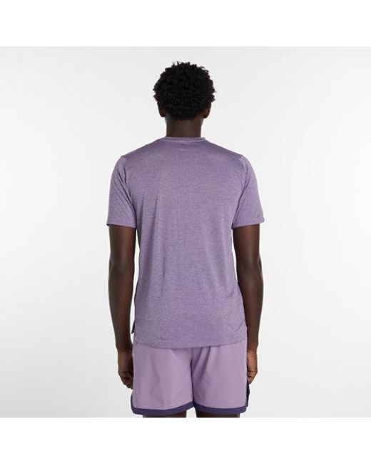 New Balance Purple Rc Essential T-Shirt for men
